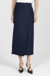 Kopertowa spódnica do biura w kolorze granatowym