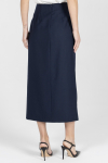 Kopertowa spódnica do biura w kolorze granatowym