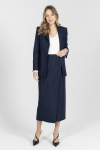 Kopertowa spódnica do biura w kolorze granatowym