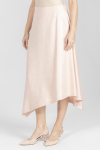 Asymetryczna spódnica w kolorze pudrowego różu