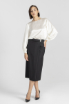 Black pencil skirt