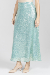 Wieczorowa spódnica z cekinami w kolorze miętowym