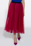 Plisowana tiulowa spódnica w kolorze magenty