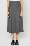 Grey skirt with decorative yoke