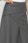 Grey skirt with decorative yoke