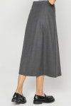 Grey skirt with decorative yoke