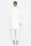 White knee-length coat