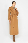 Elegant long camel coat 