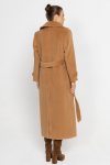 Elegant long camel coat 