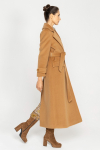 Elegant long camel coat 