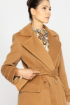 Elegant long camel coat 