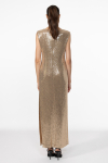 Gold evening gown