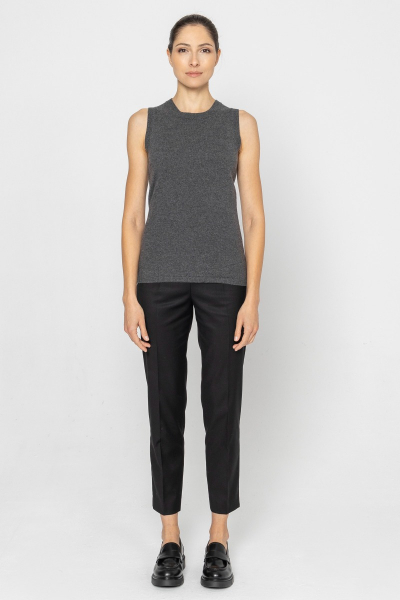 Graues Top aus Wolle und Kaschmir