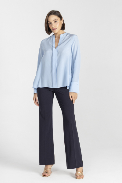 Navy blue suit trousers