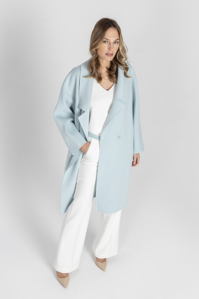 Płaszcz typu oversize w kolorze pastelowej mięty 