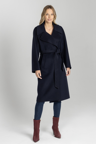 Navy blue double coat