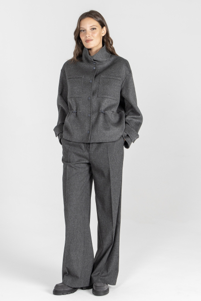  Grey modern short jacket