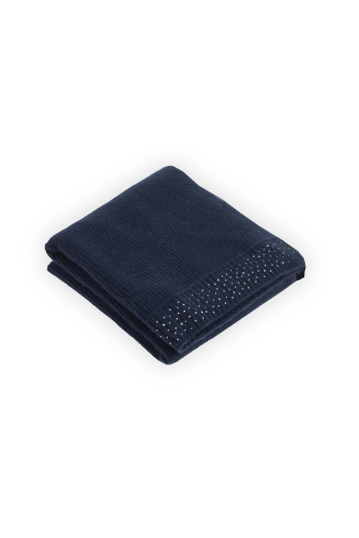 Granatowy szalik z kaszmiru