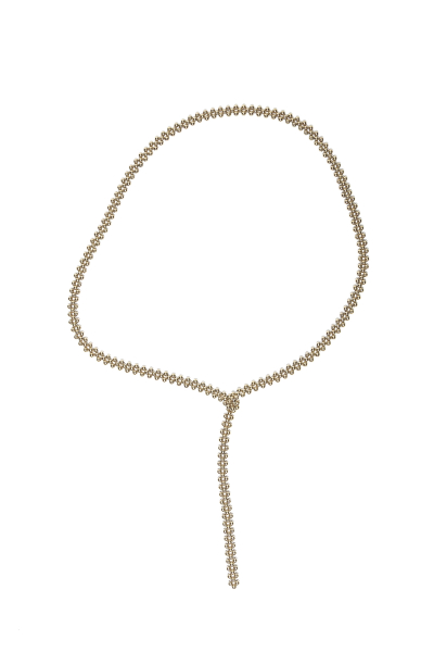 Hematytowy pasek wykonany z drobnych koralików