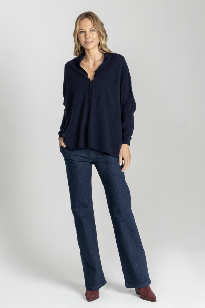 Spodnie z klasycznego lekkiego jeansu w kolorze indygo