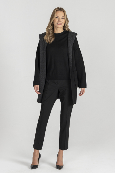 Czarno-szary kardigan