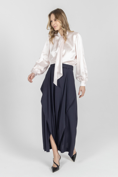 Koszula z jedwabiu w kolorze pastelowego różu