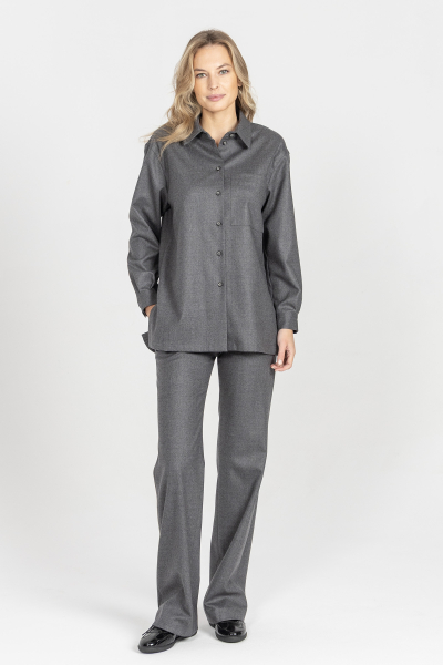 Szara koszula z wełny