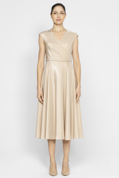 Elegant dress made of shimmering fabric