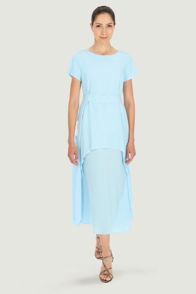 Light blue short sleeve dress