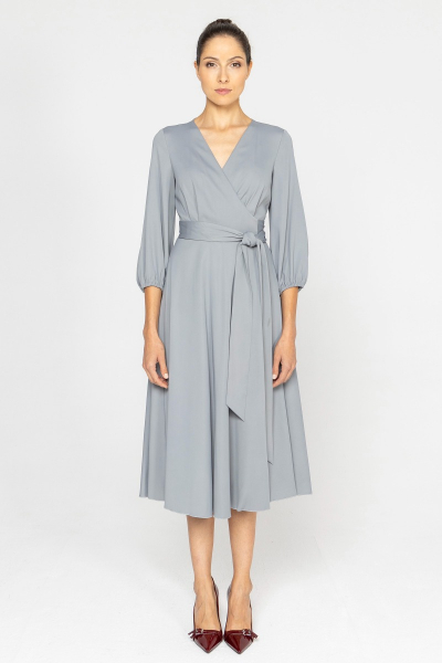 Grey wrap dress
