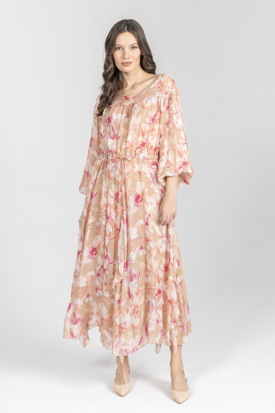 Zwiewna sukienka w kwiatowy print