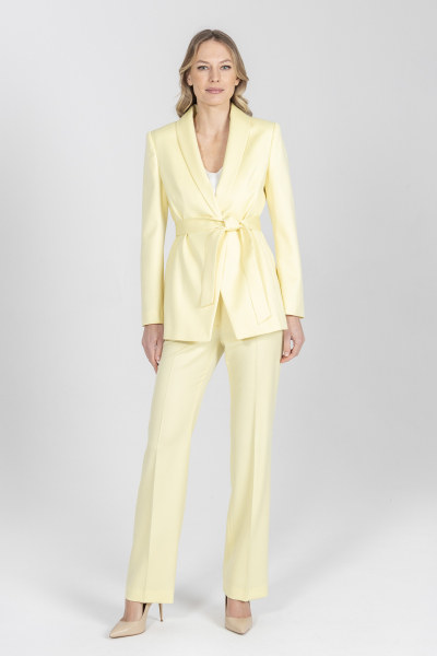 Biznesowa marynarka w kolorze jasnożółtym