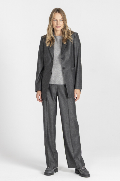 Szara marynarka w jodełkę