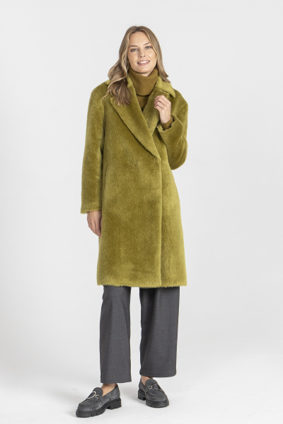 ORO: Płaszcz w kolorze limonki 