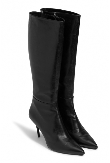 Schwarze Stiefel mit Stiletto-Absatz