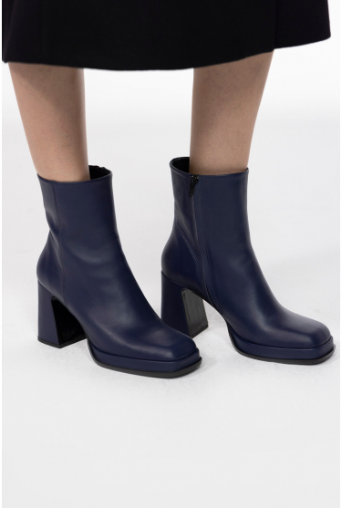 Navy ankle boots