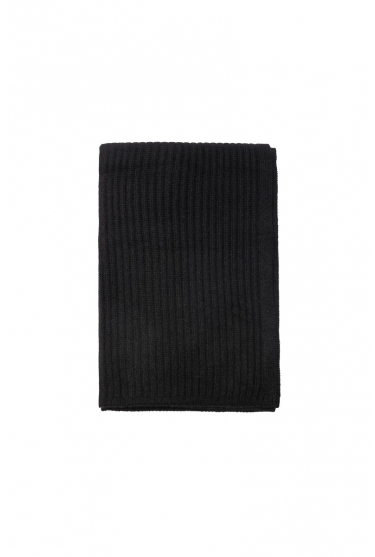 Classic black cashmere scarf