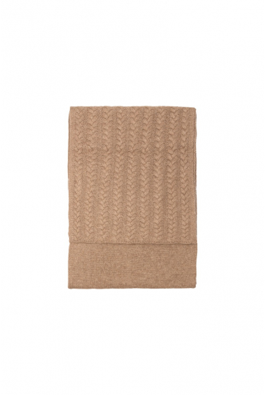 Classic light brown cashmere scarf