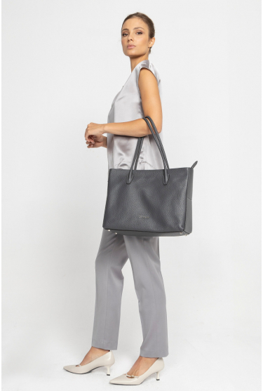 Classic grey shopping bag 