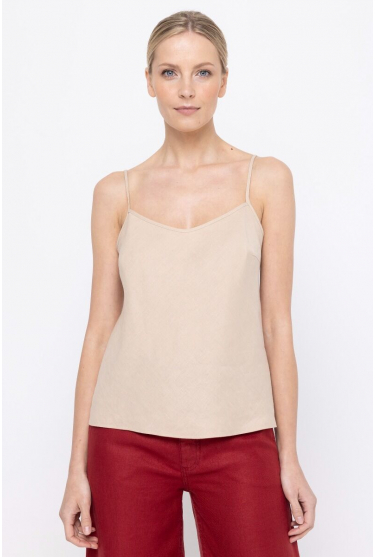  Sand-coloured top