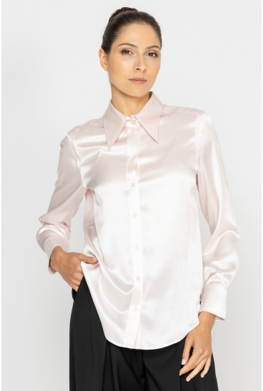 Elegant pastel pink shirt