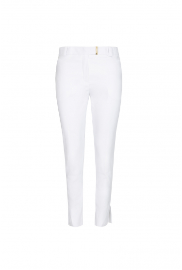 Narrow white trousers