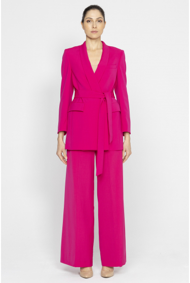  Elegant magenta trousers with wide legs