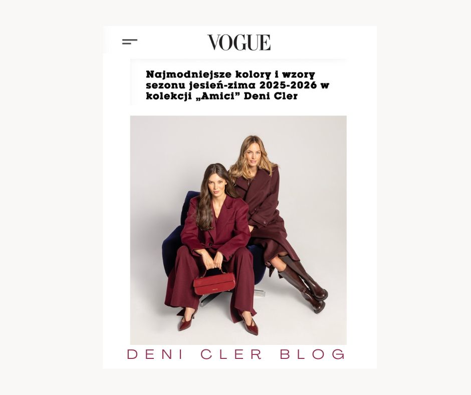 Burgund kolor roku Deni Cler